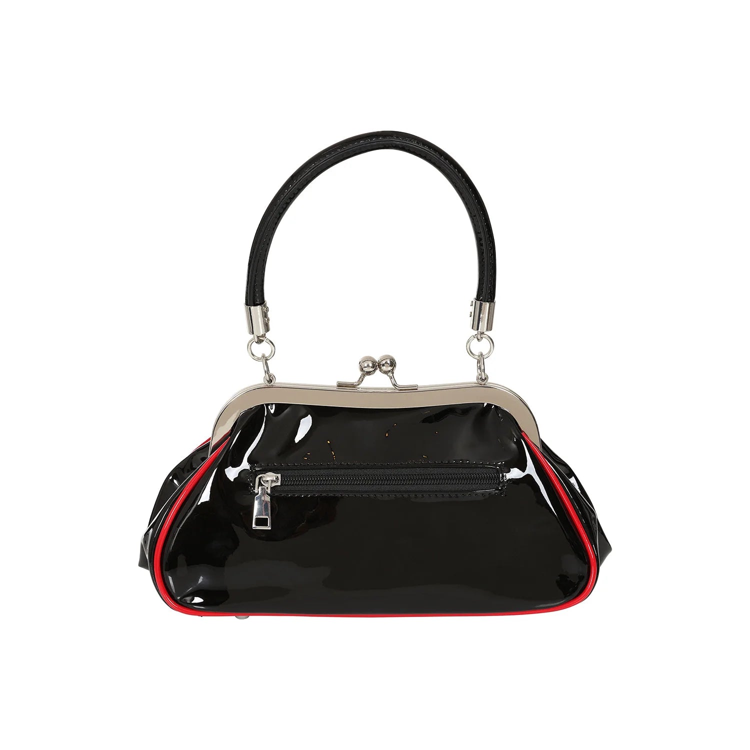 Black And White Polka Dot Handbag with Red Bow detail (Copy)
