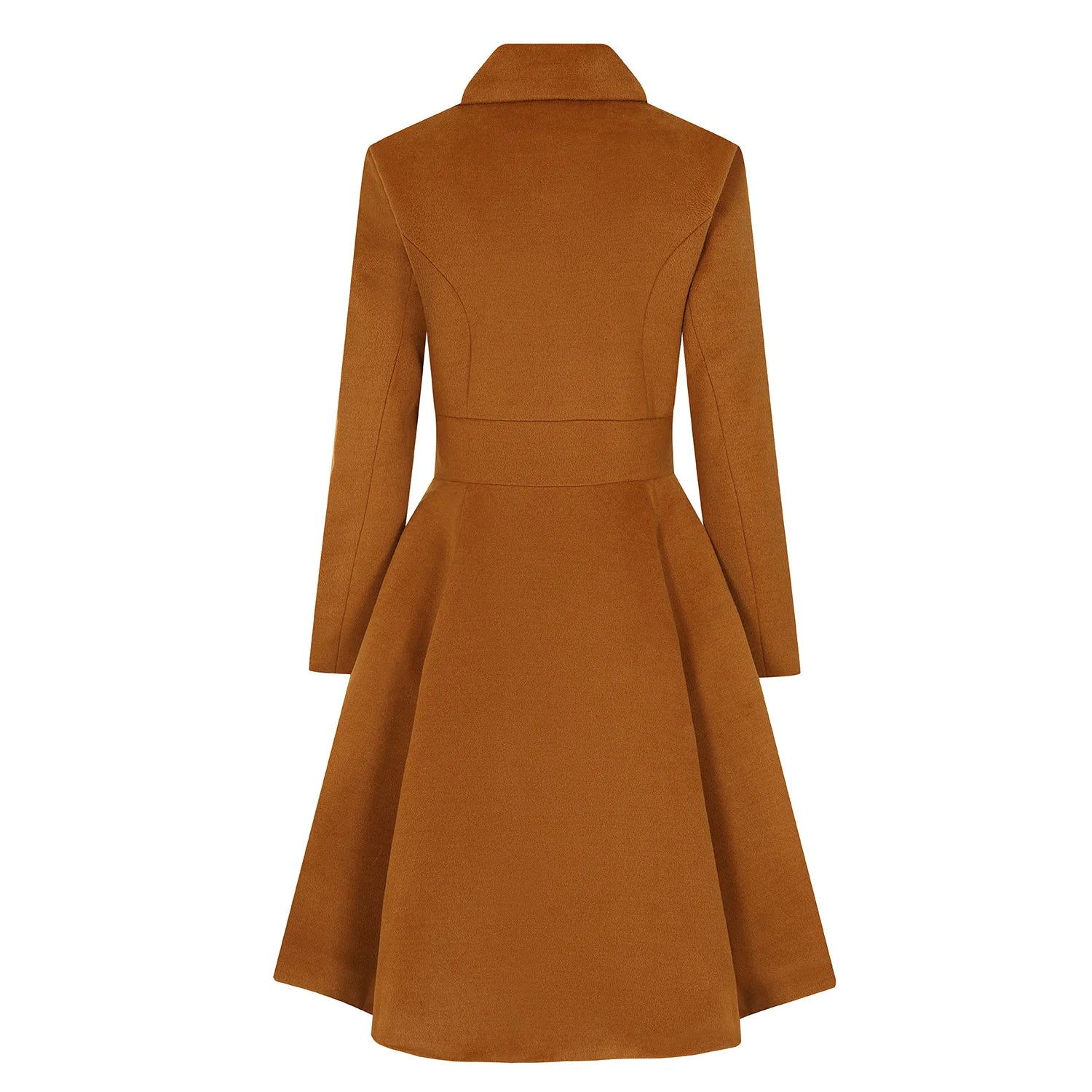 Ochre Vintage Inspired Classic Double Breasted Swing Coat