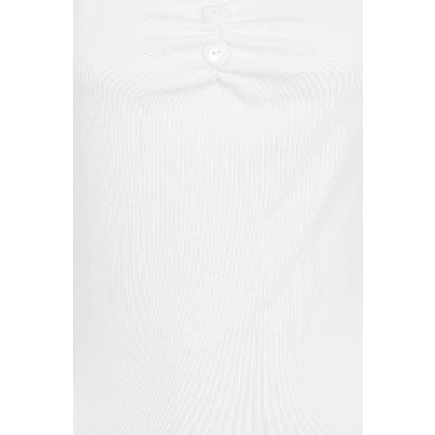 White Cap Sleeve Sweetheart Neckline Top