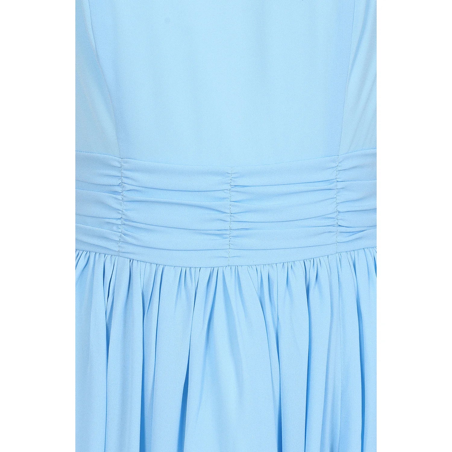 Sky Blue Sleeveless Midaxi Cotton Dress