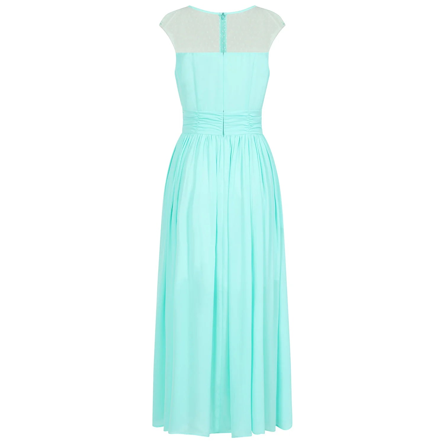 Mint Green Sleeveless Midaxi Cotton Dress