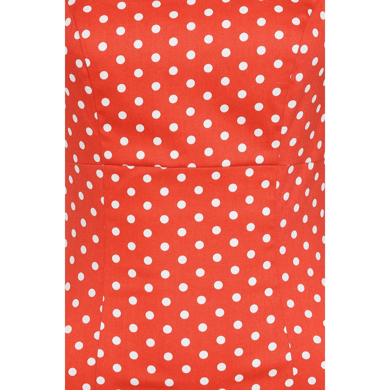 Red And White Polka Dot Classic 40s Vintage Wiggle Dress