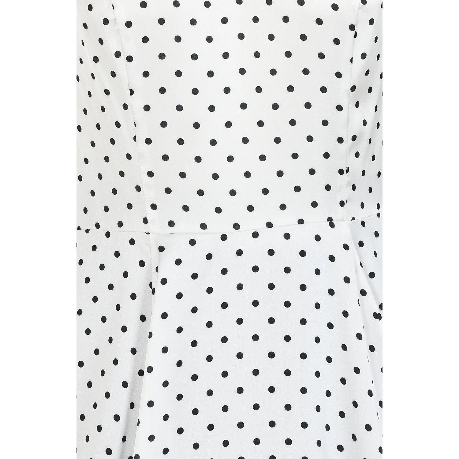 White And Black Polka Dot Rockabilly 50s Swing Dress