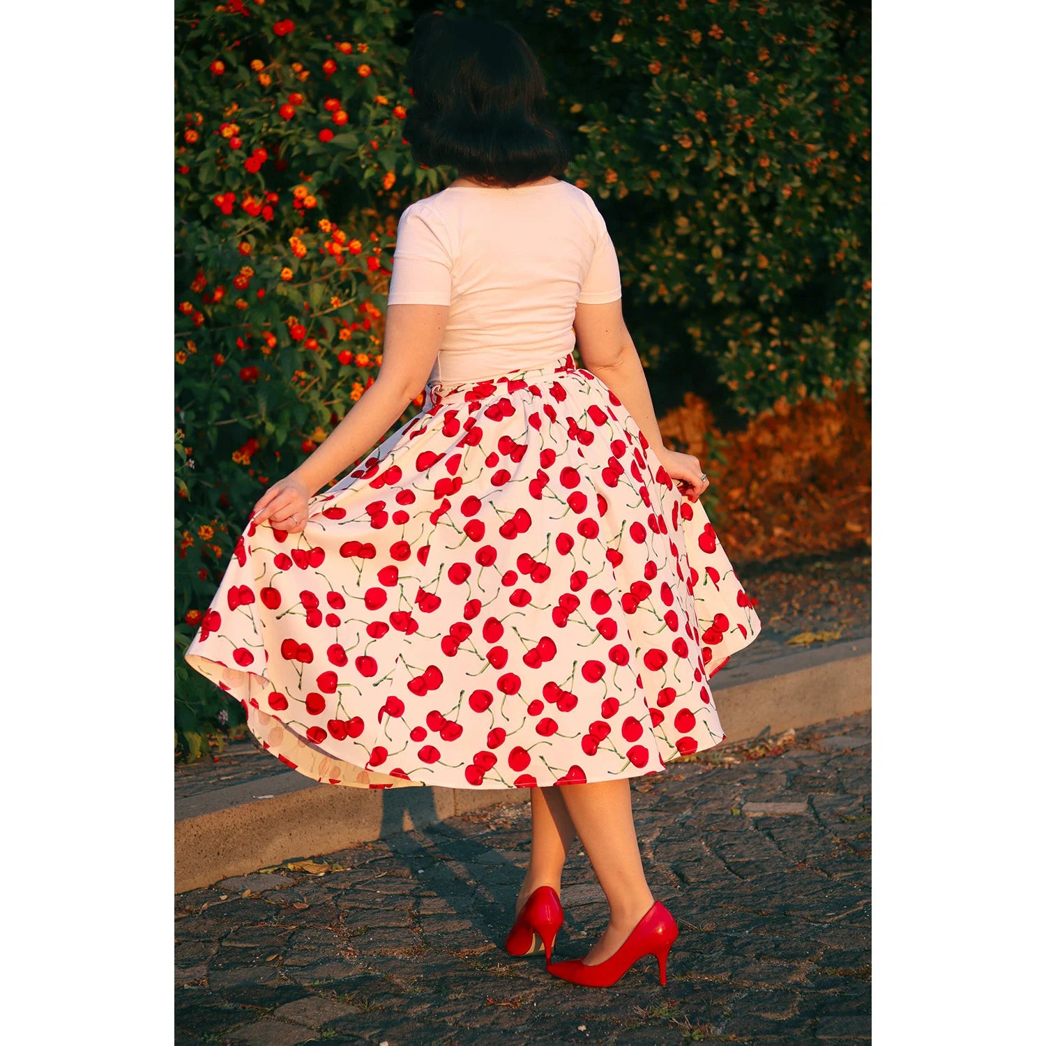 White Cap Sleeve Sweetheart Neckline Top