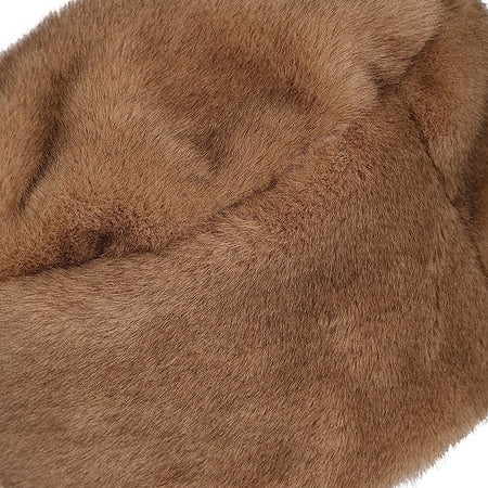 Beige Tan Faux Fur Winter Hat