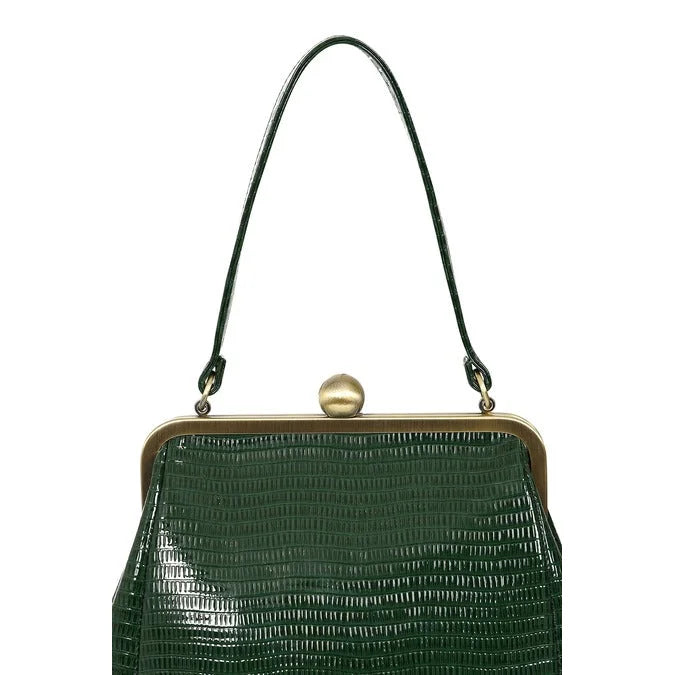 Green Retro Shoulder Strap Handbag