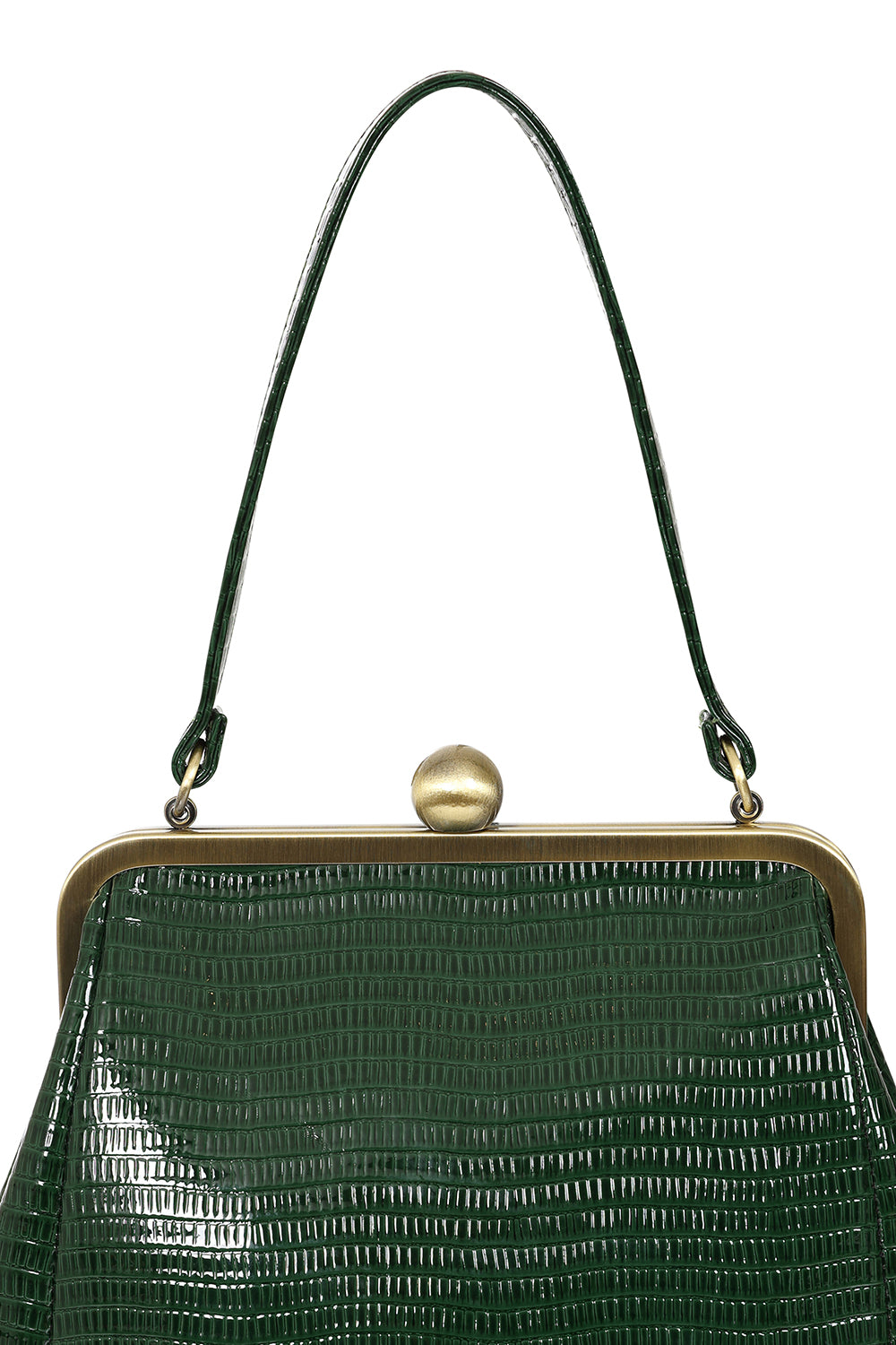 Green Retro Shoulder Strap Handbag