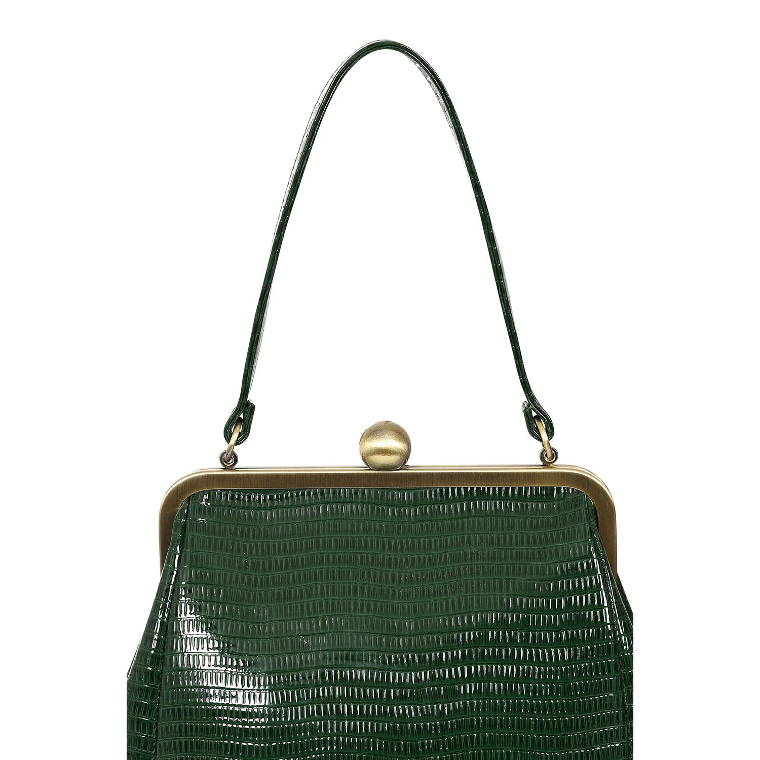 Green Retro Shoulder Strap Handbag