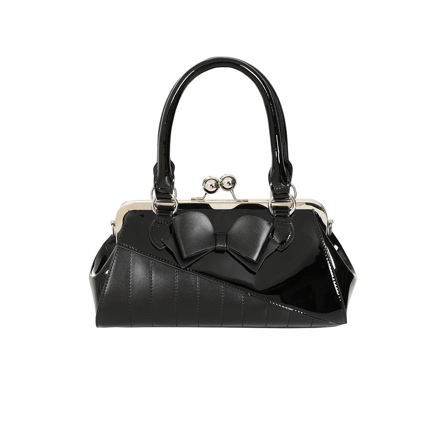 Black Retro Shoulder Strap Handbag