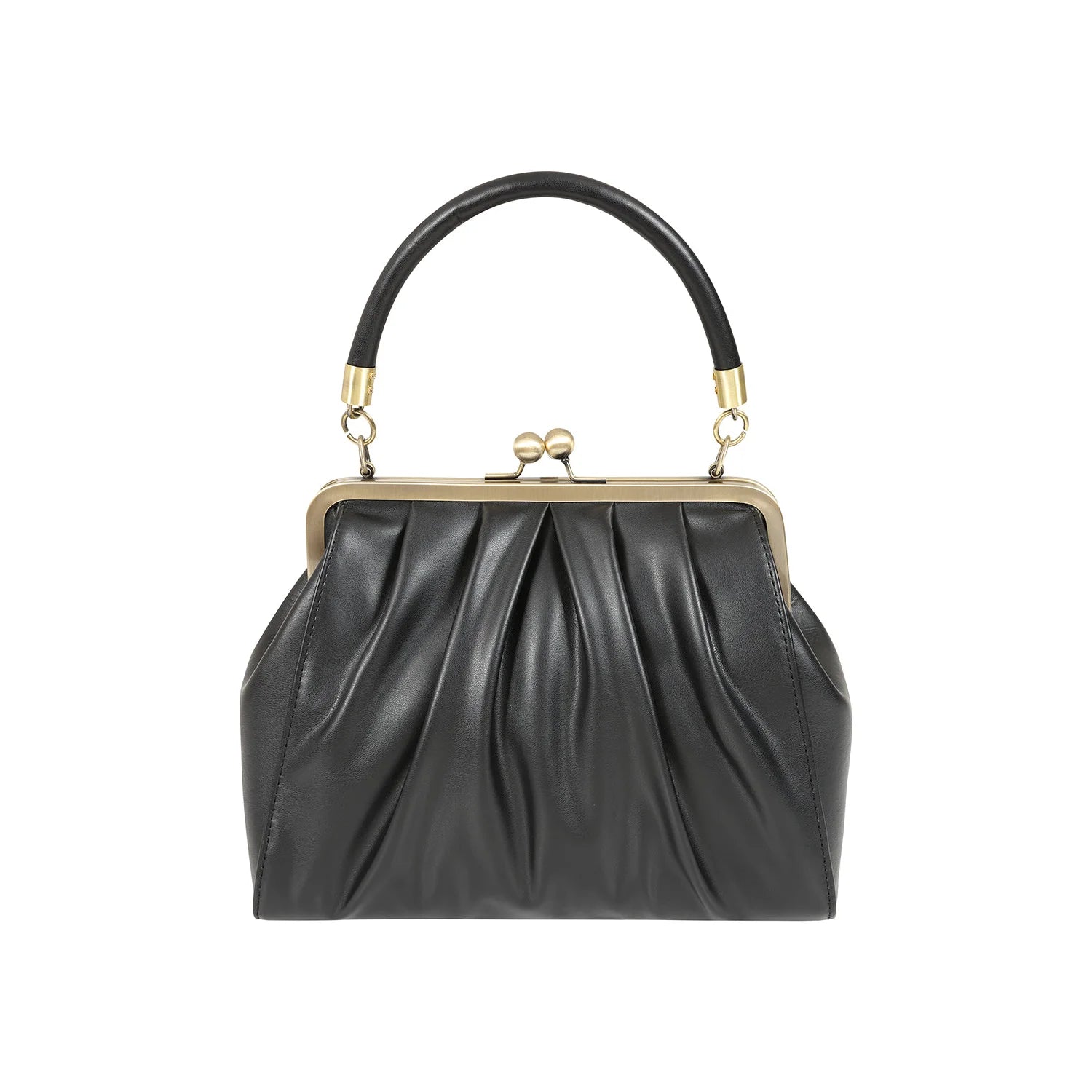 Black Retro Shoulder Strap Handbag