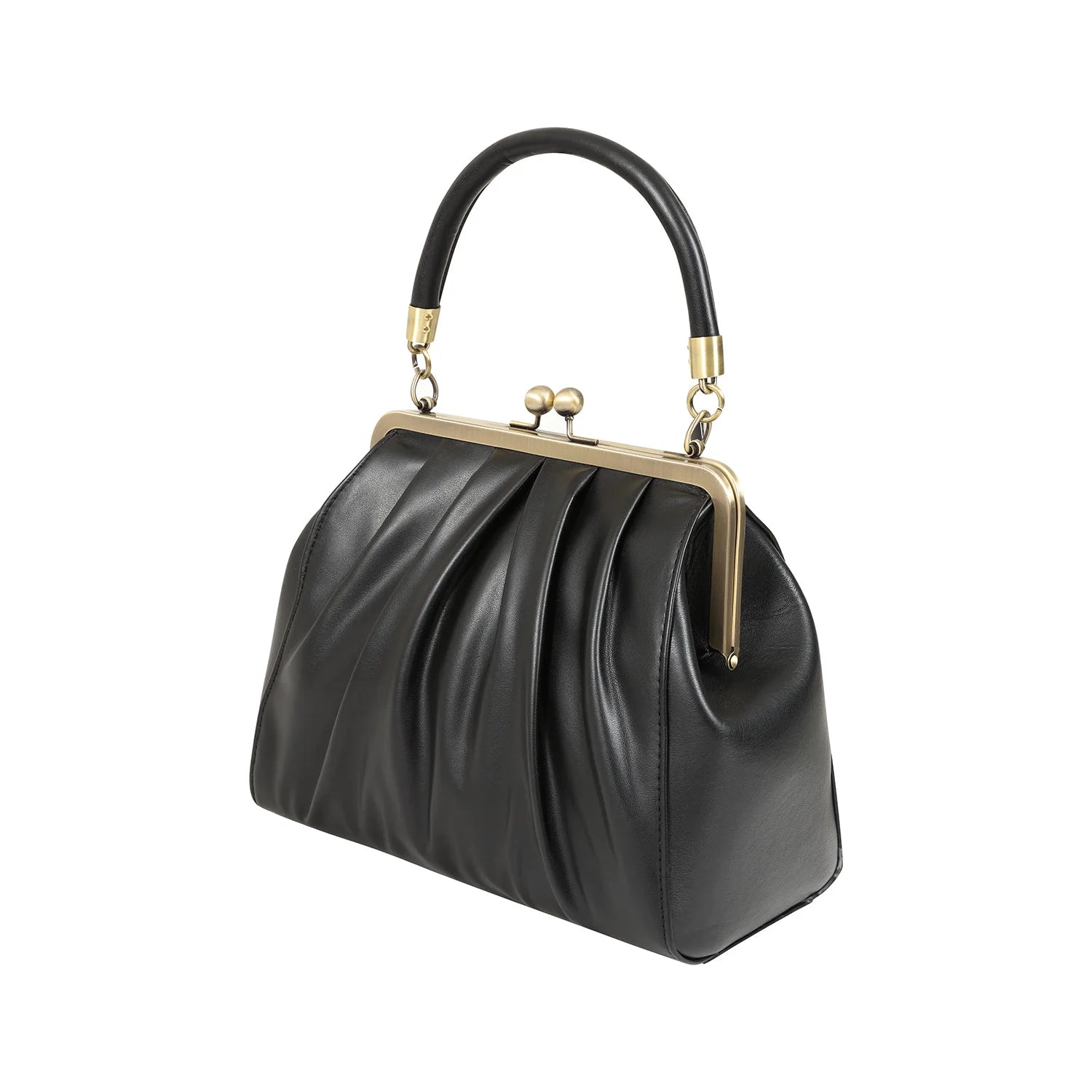 Black Retro Shoulder Strap Handbag