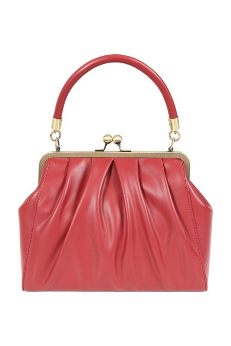 Burgundy Red Retro Shoulder Strap Handbag