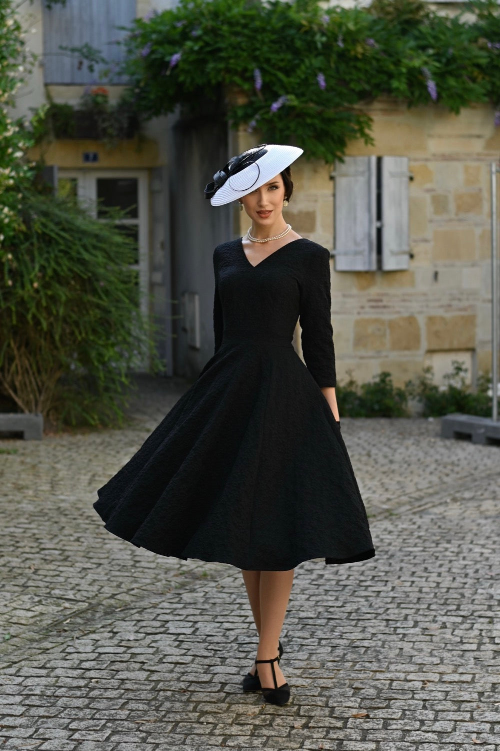 Black Swing Dress With Matching Bolero