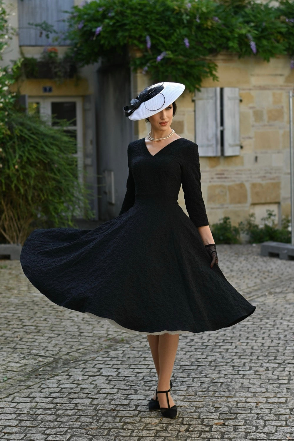 Black Swing Dress With Matching Bolero