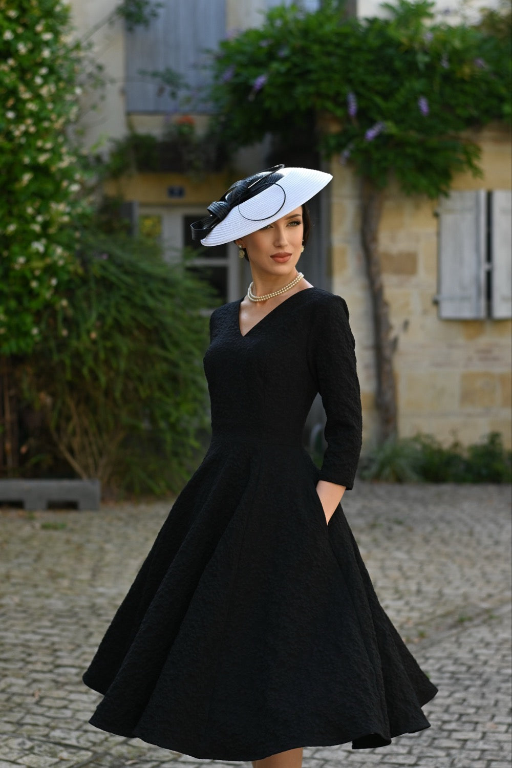 Black Swing Dress With Matching Bolero