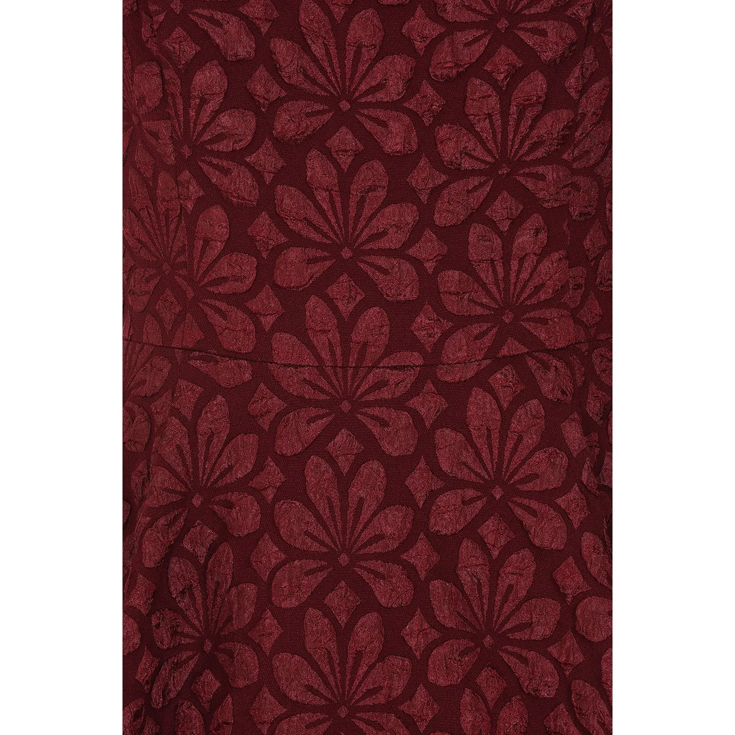 Burgundy Wine Twin Set Swing Dress With Matching Bolero