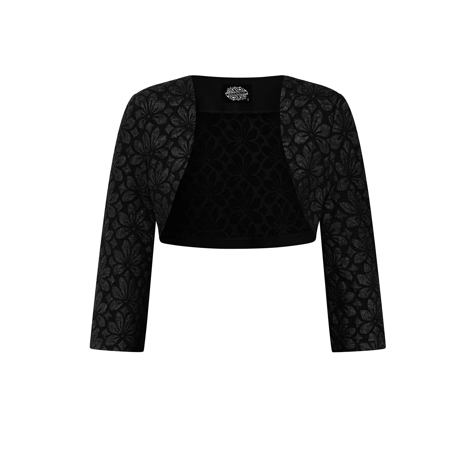 Black Twin Set Swing Dress With Matching Bolero