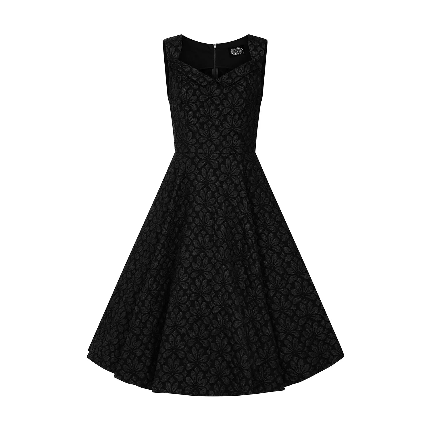 Black Twin Set Swing Dress With Matching Bolero