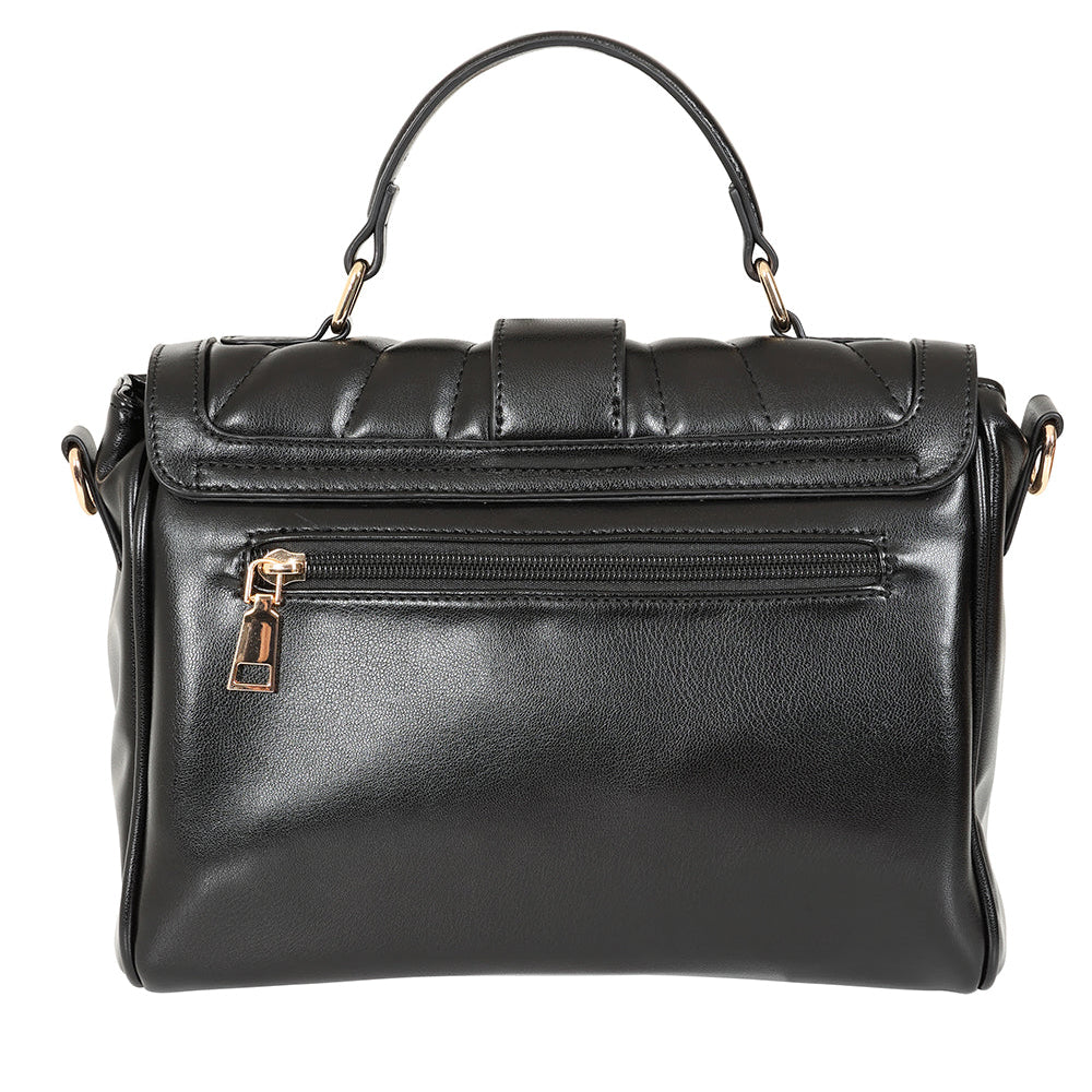 Black Retro Quilted Handbag