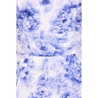 Violet Floral 50s V Neck Swing Tea Dress - Pretty Kitty Fashion