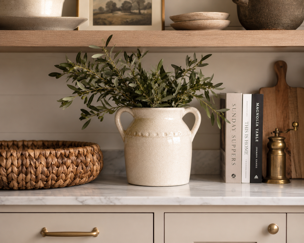 Natural Terracotta Sculptural Vase