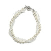Pearl and Crystal Twist Bracelet