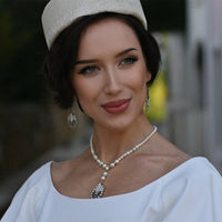 Art Deco Pearl Beaded Tassel Pendant Necklace - Pretty Kitty Fashion