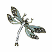 Dragonfly Brooch Duck Egg Green - Pretty Kitty Fashion