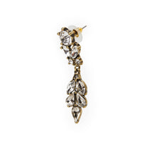 Antique Vintage Earrings: Diamante Drop Earrings - Pretty Kitty Fashion