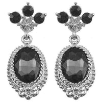 Blue Diamante Vintage Look Earrings - Pretty Kitty Fashion