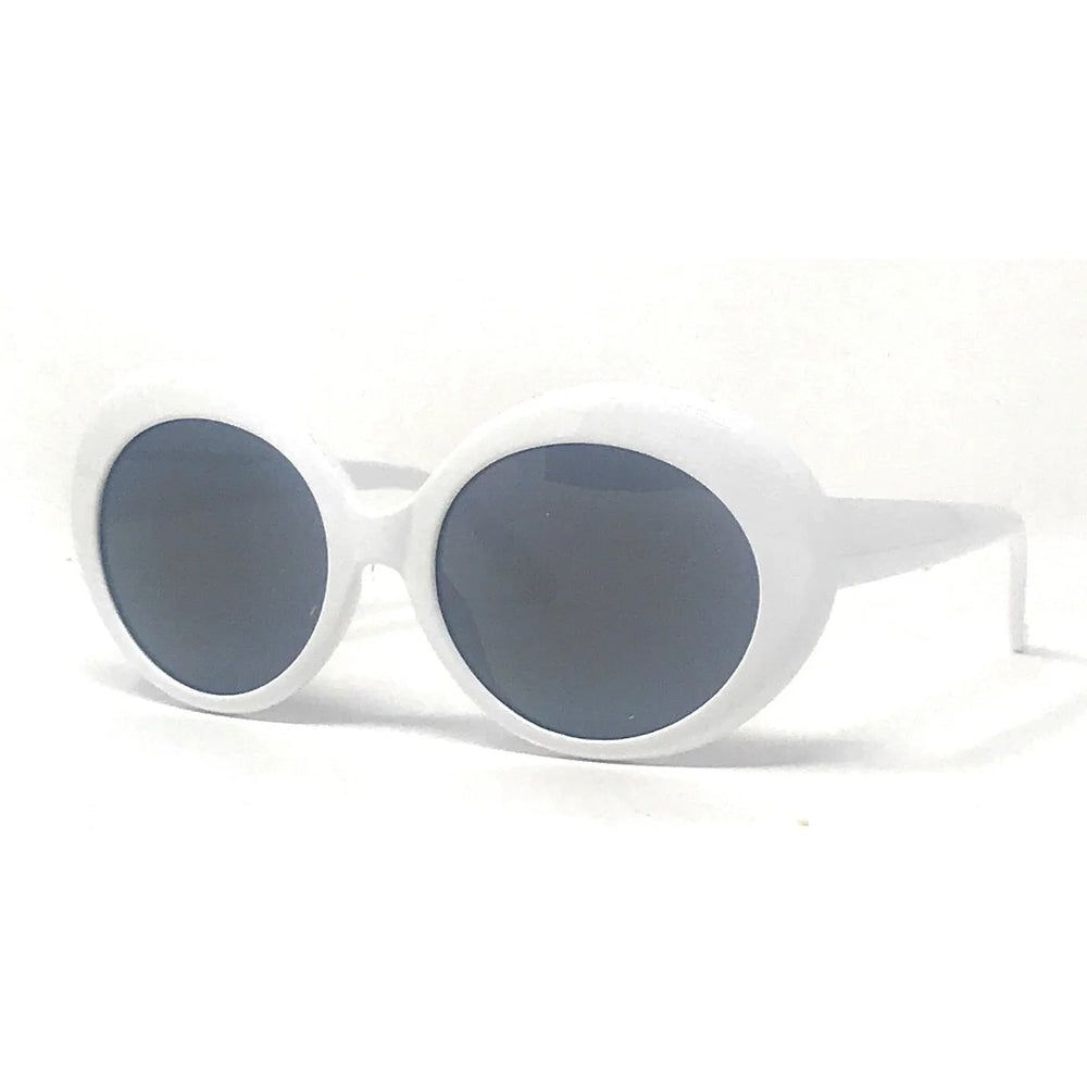 White Vintage Retro Sunglasses