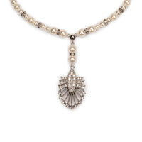 Art Deco Pearl Beaded Tassel Pendant Necklace - Pretty Kitty Fashion