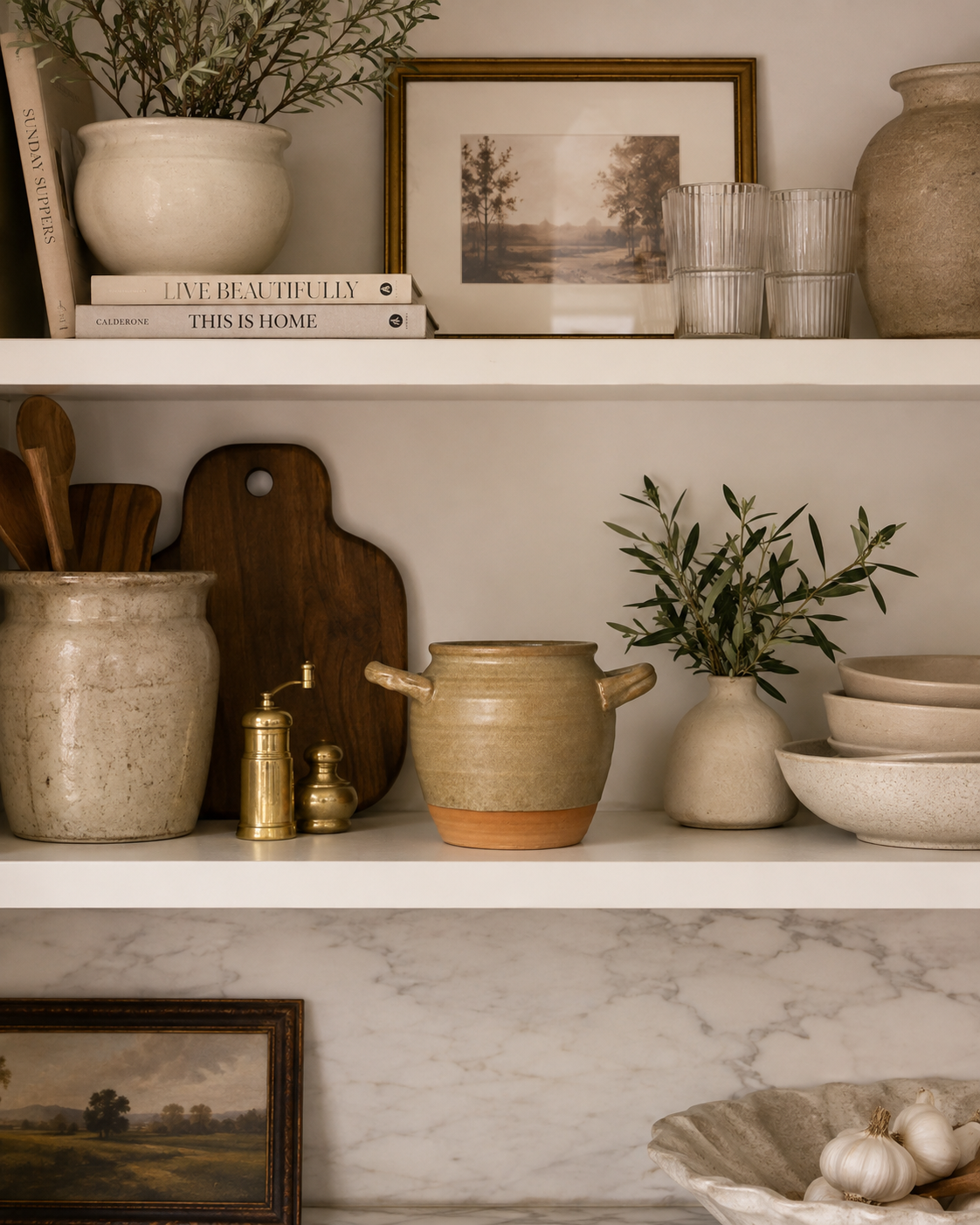Handcrafted Stoneware Kitchen Storage Jar