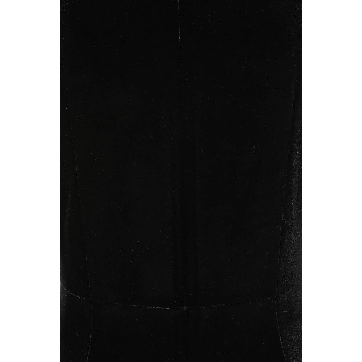 1950s Style Black Velvet Wiggle Dress Sweetheart Neck