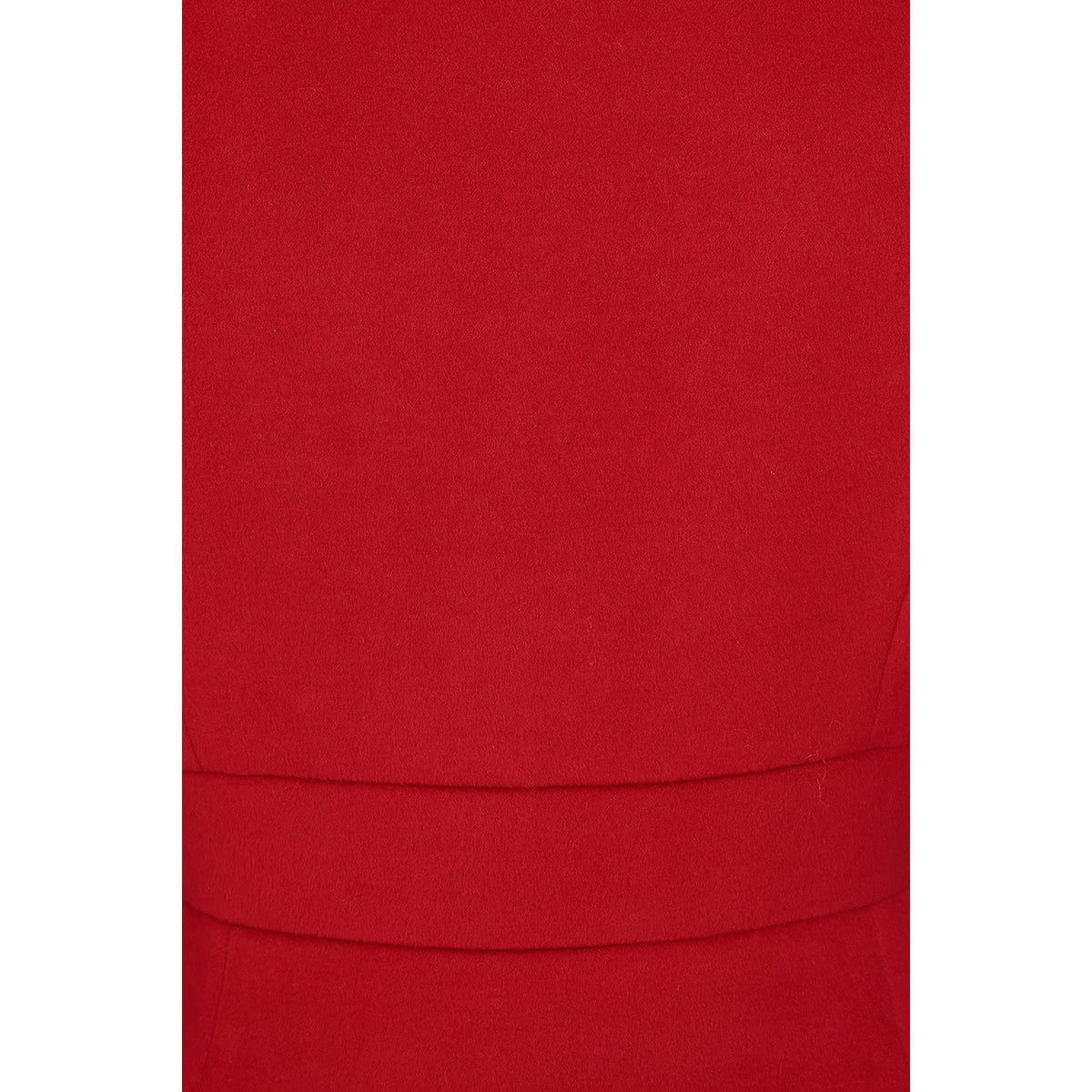 1940s Vintage Style Red Swing Coat with Pointed Collar