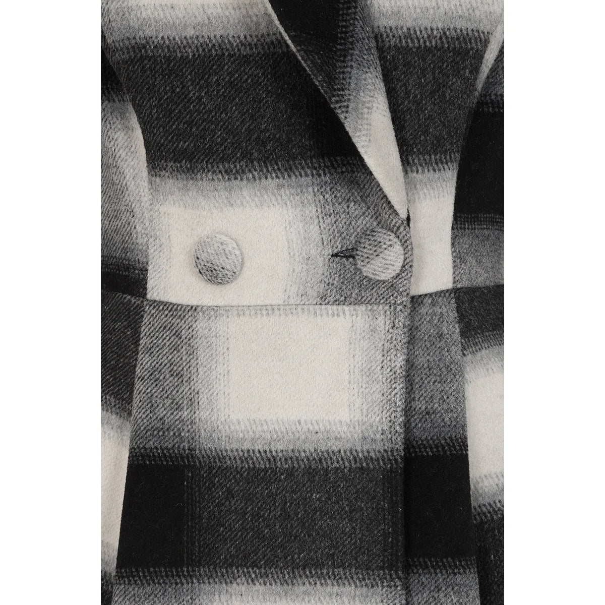 1950s Vintage Style Grey Check Wool Blend Swing Coat