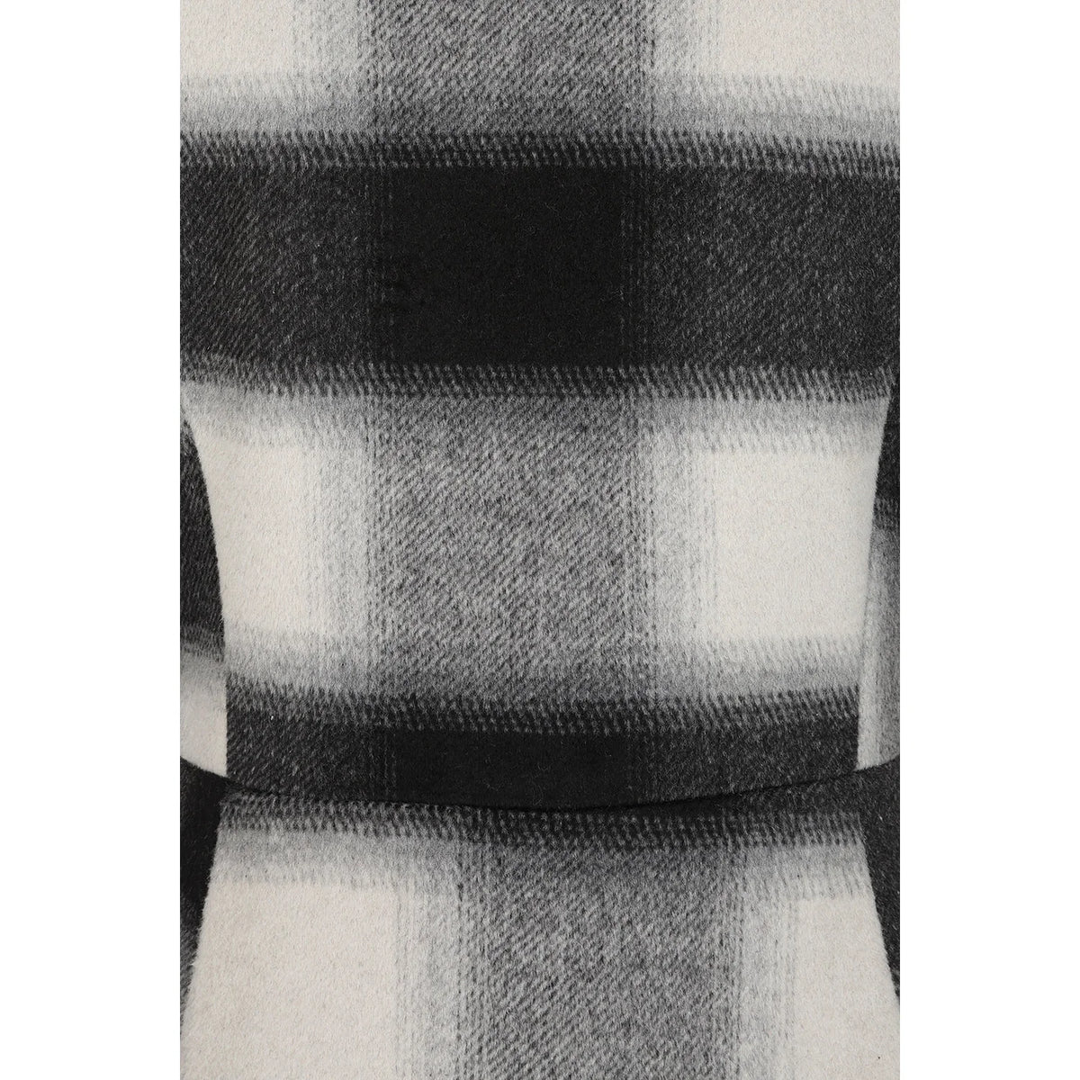 1950s Vintage Style Grey Check Wool Blend Swing Coat