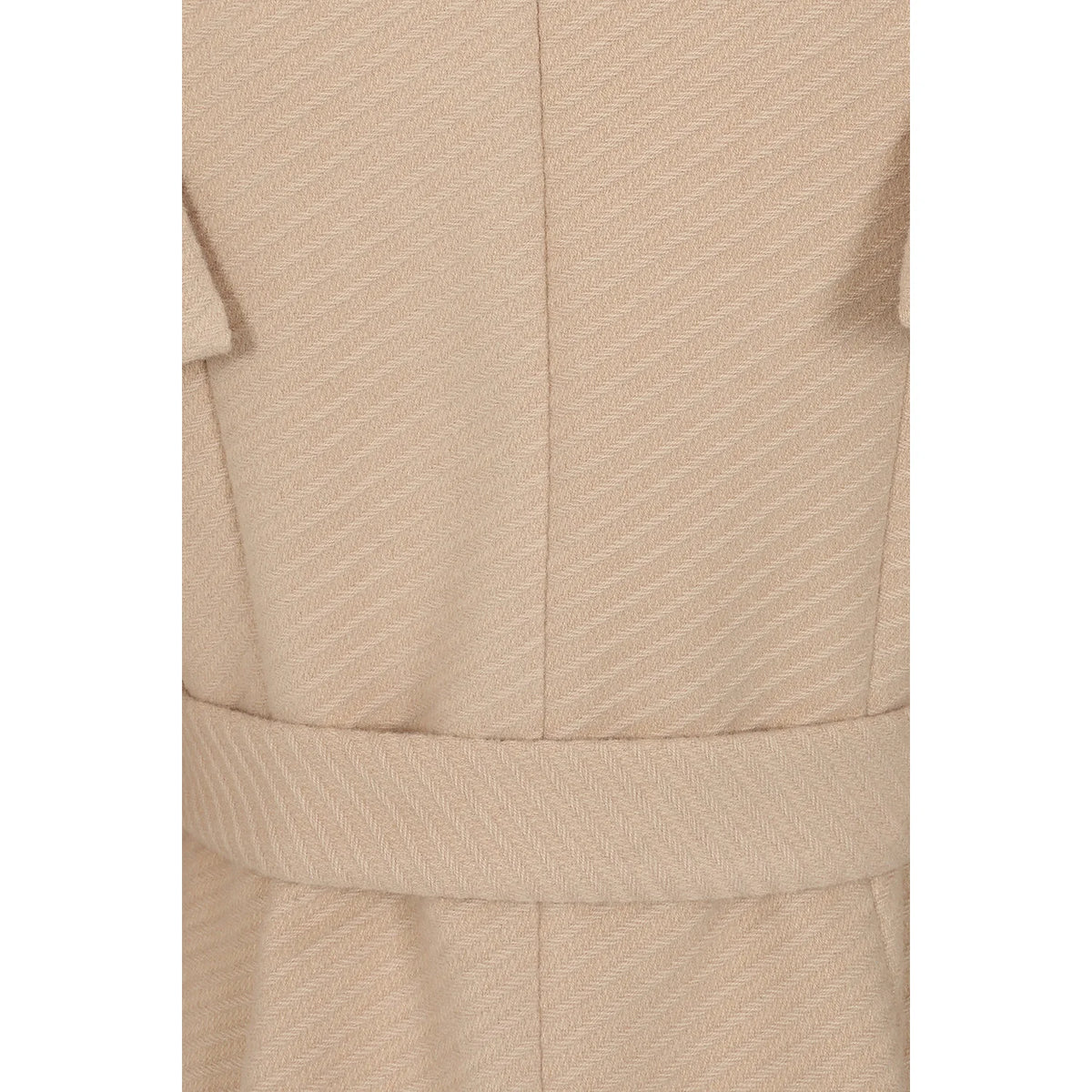 1940s Vintage Style Beige Belted Cape Swing Coat.