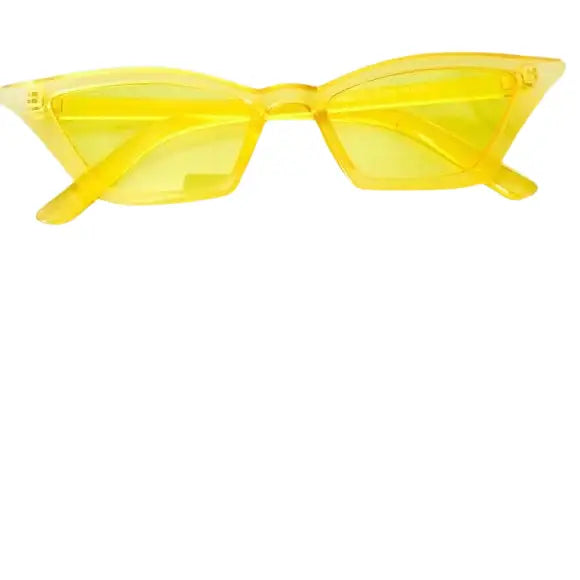 Yellow Cat Eye Gotham Style Vintage Sunglasses