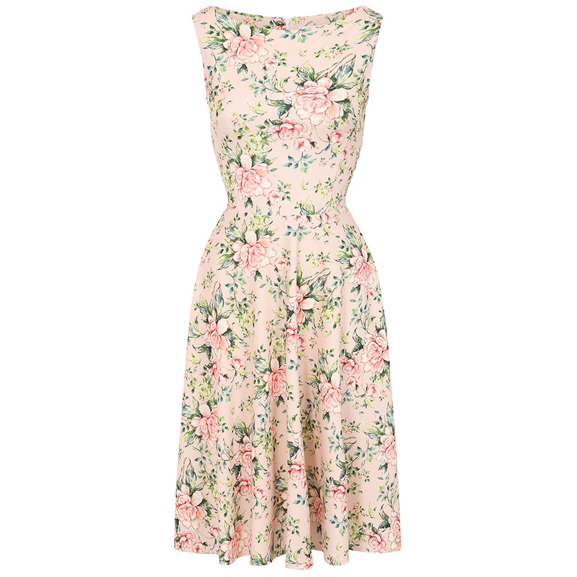 Vintage  Floral Print Dress