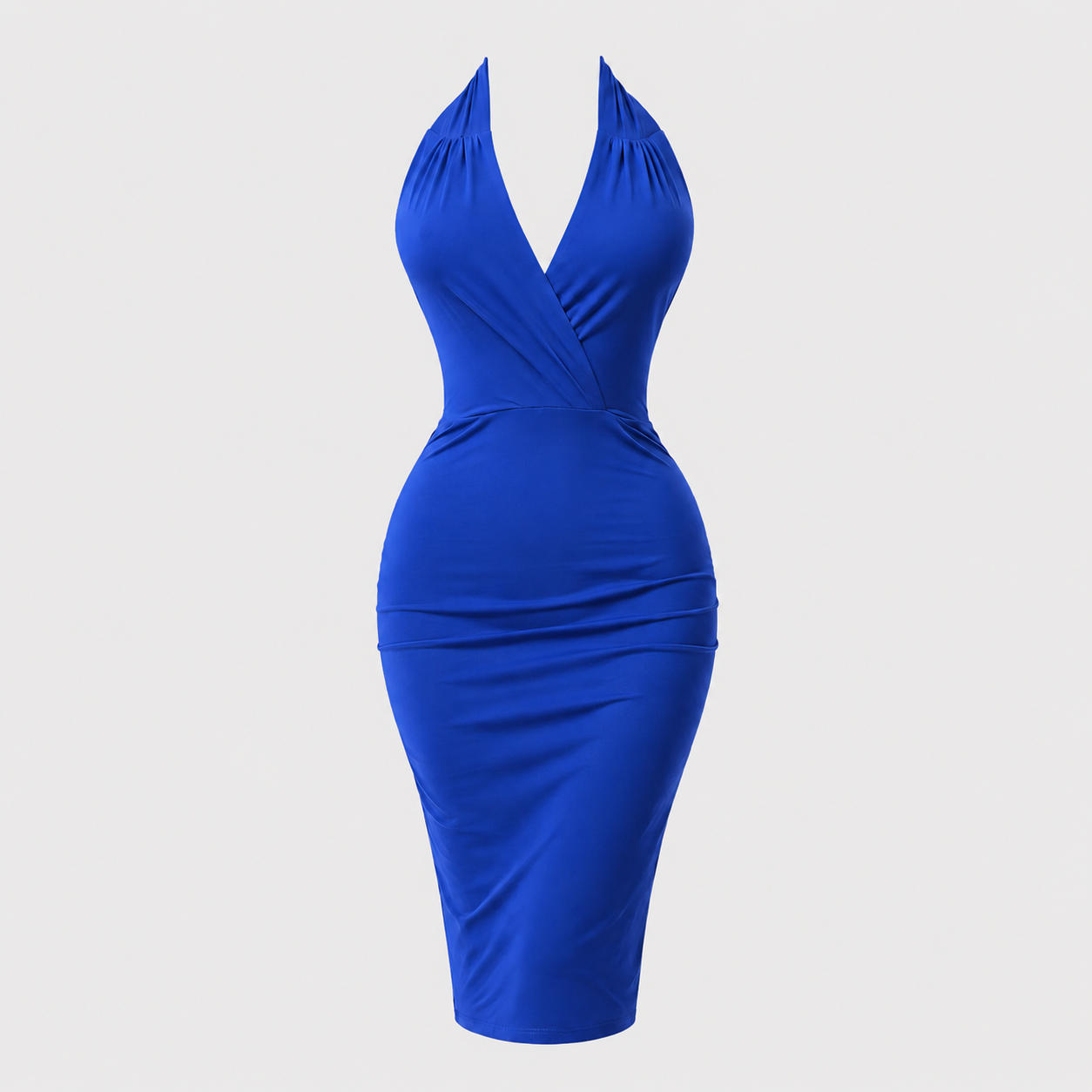Royal 1940s Halterneck Wiggle Pencil Dress