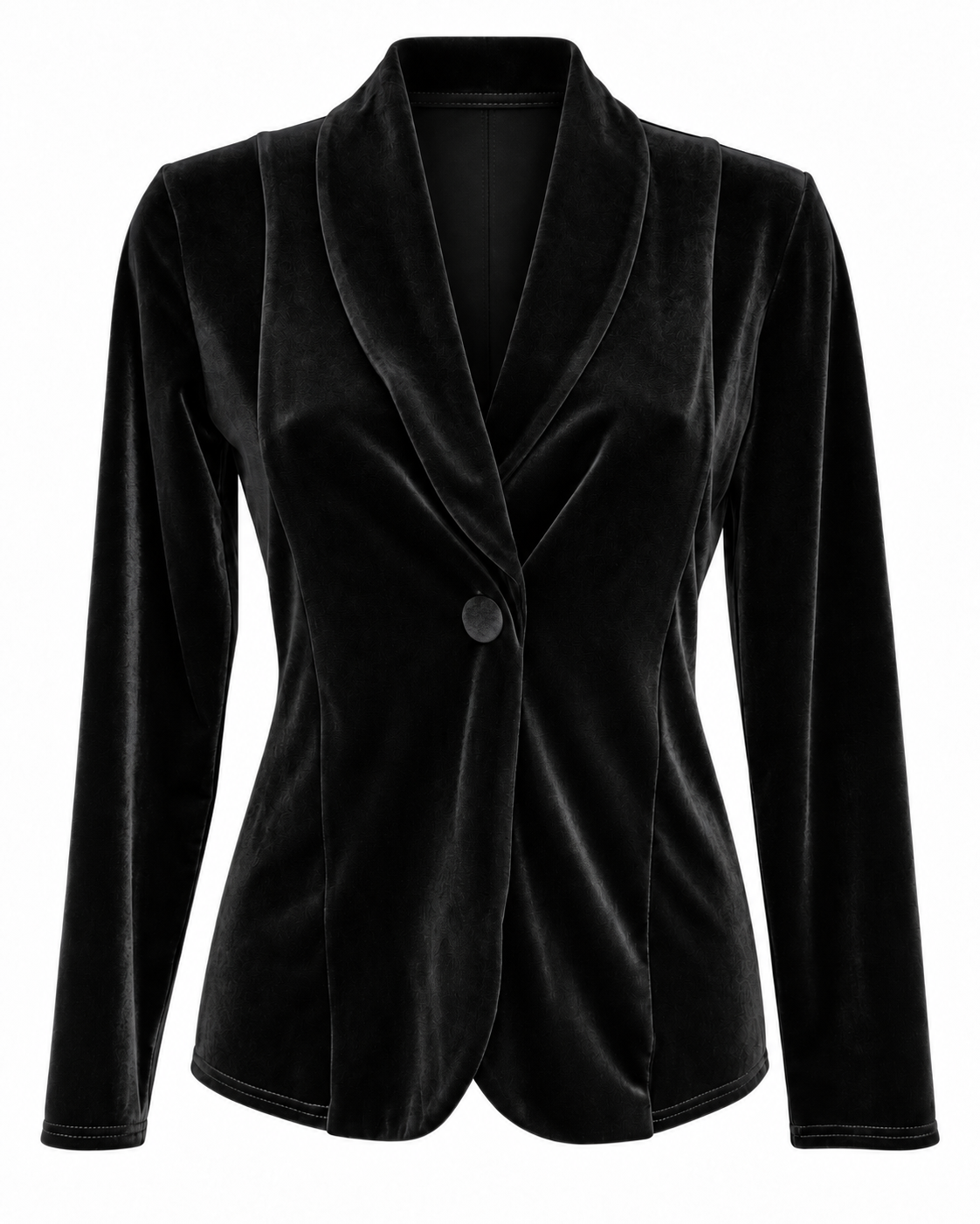 Black Velour Vintage Inspired Velvet Jacket