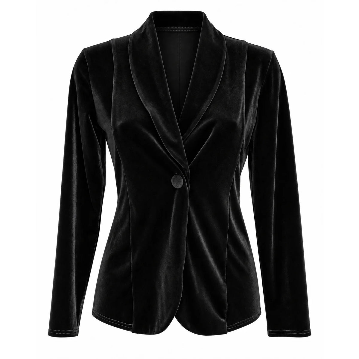Black Velour Vintage Inspired Velvet Jacket