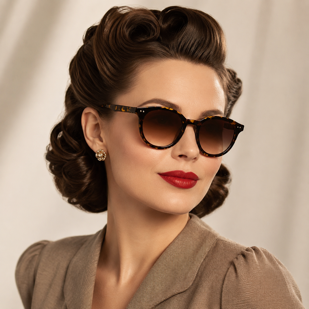 Tortoiseshell 1940s Style Vintage Sunglasses
