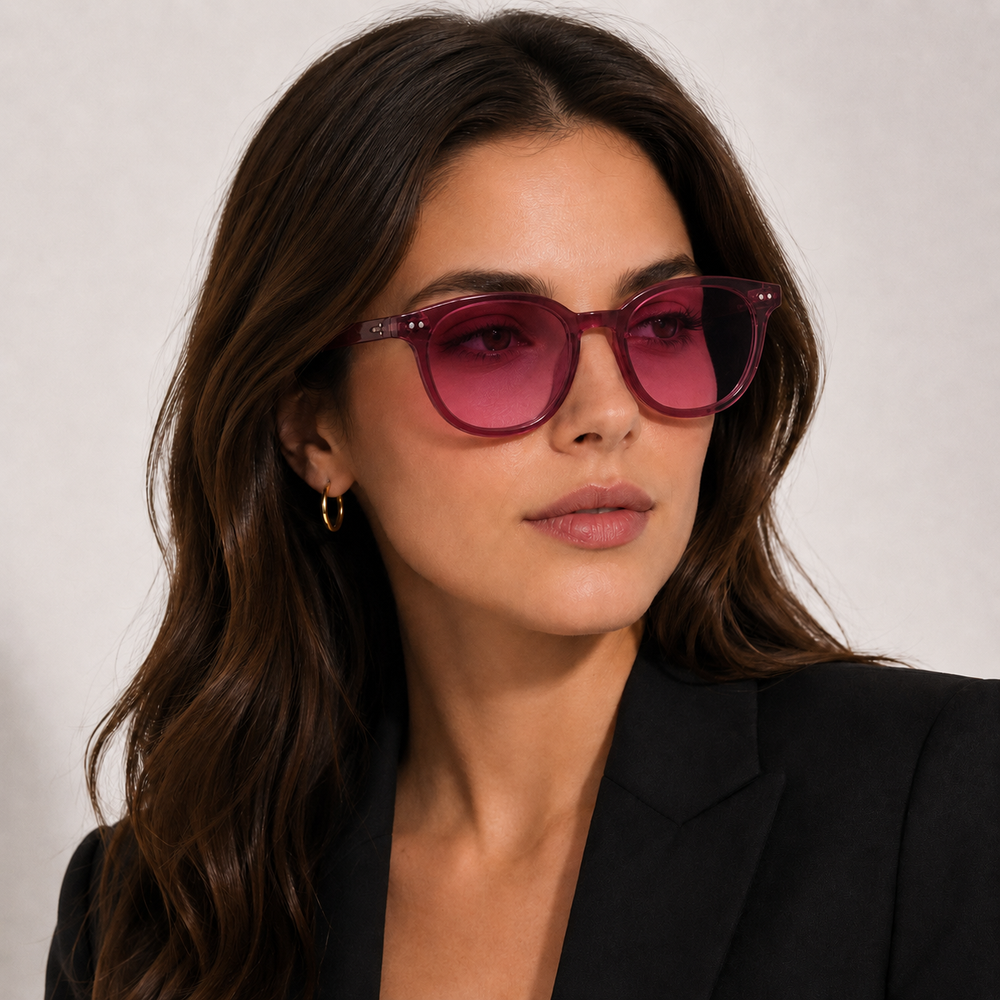 Pink 1940s Style Vintage Sunglasses
