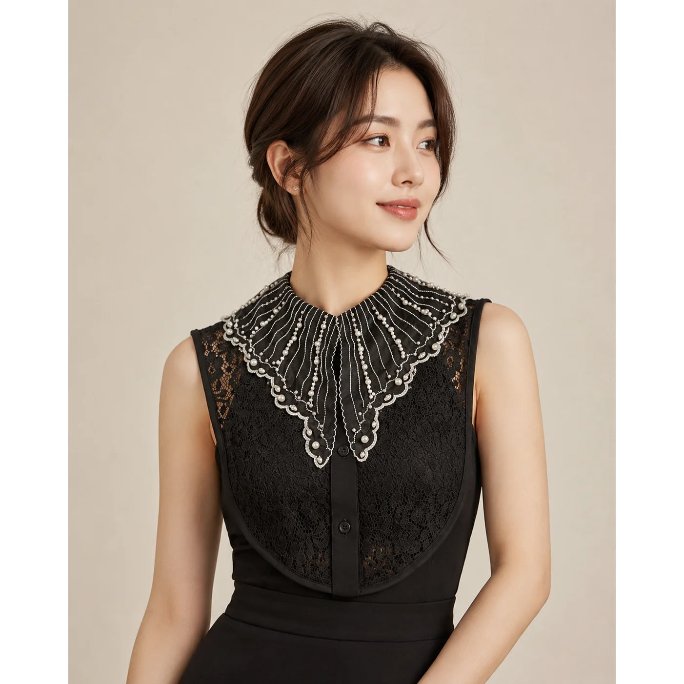 Black Butterfly Wings fake Collar