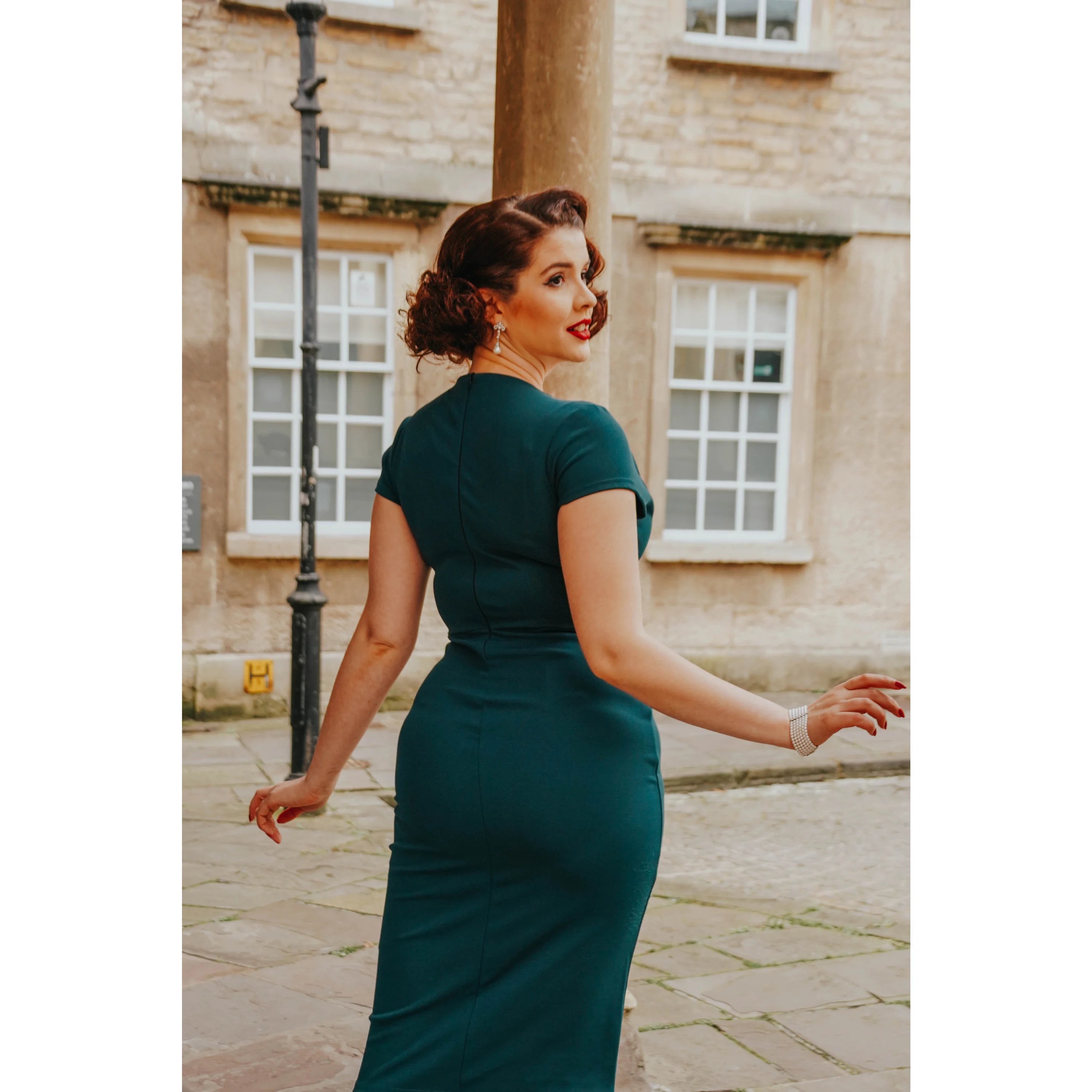 Forest Green Deep V Cap Sleeve Bodycon Ruched Waist Wiggle Dress Pretty Kitty Fashion Forest Green Deep V Cap Sleeve Bodycon Ruched Waist Wiggle Dress Pretty Kitty Fashion