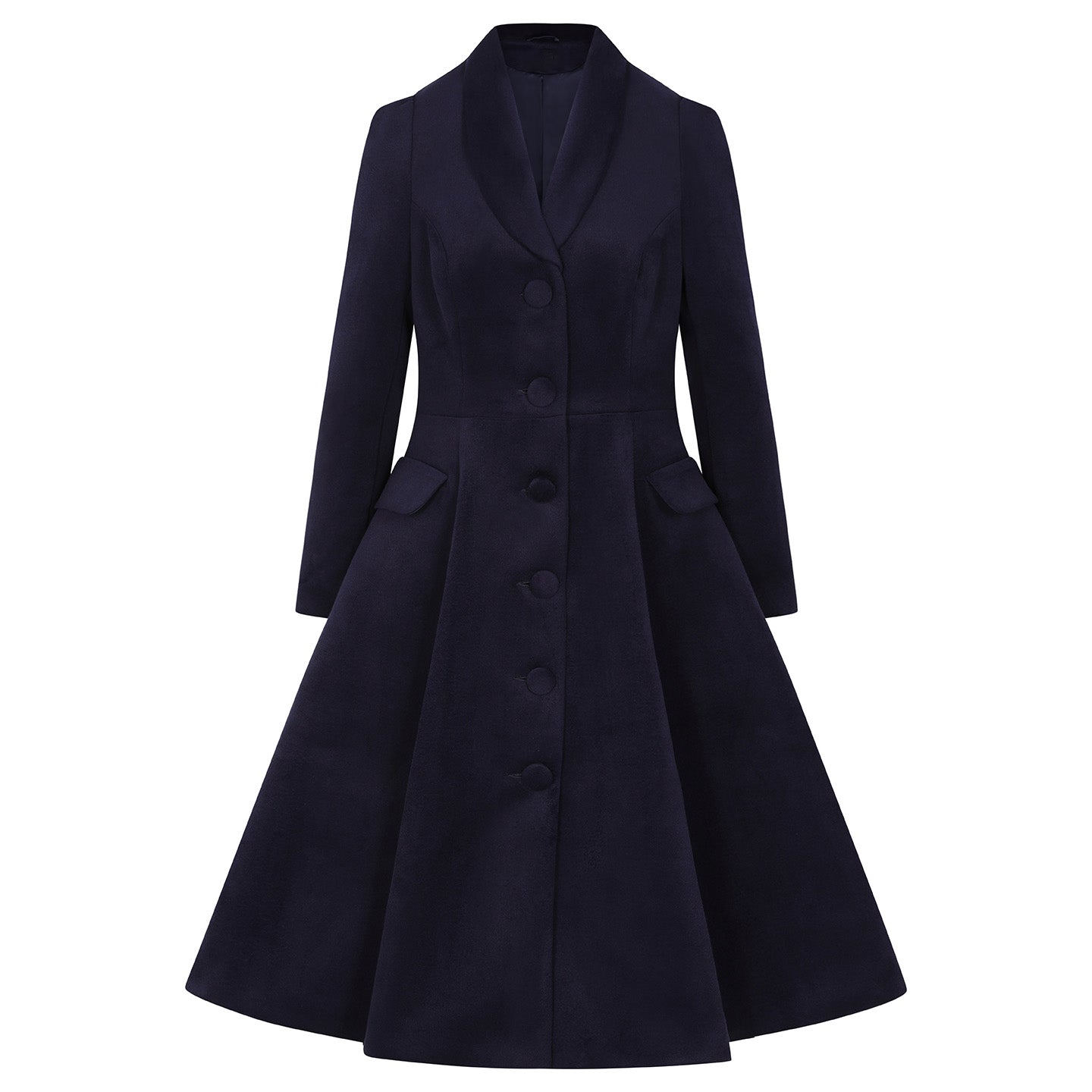 Long black 2025 swing coat