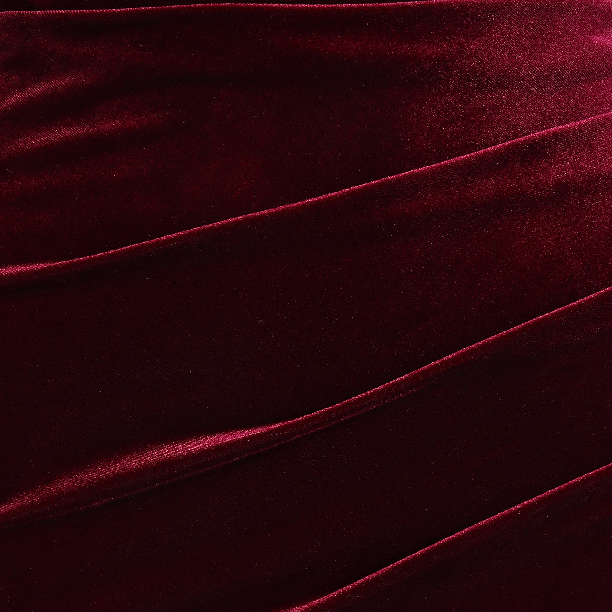Claret Wine Red Long Sleeve Boatneck Bodycon Velour Maxi Dress