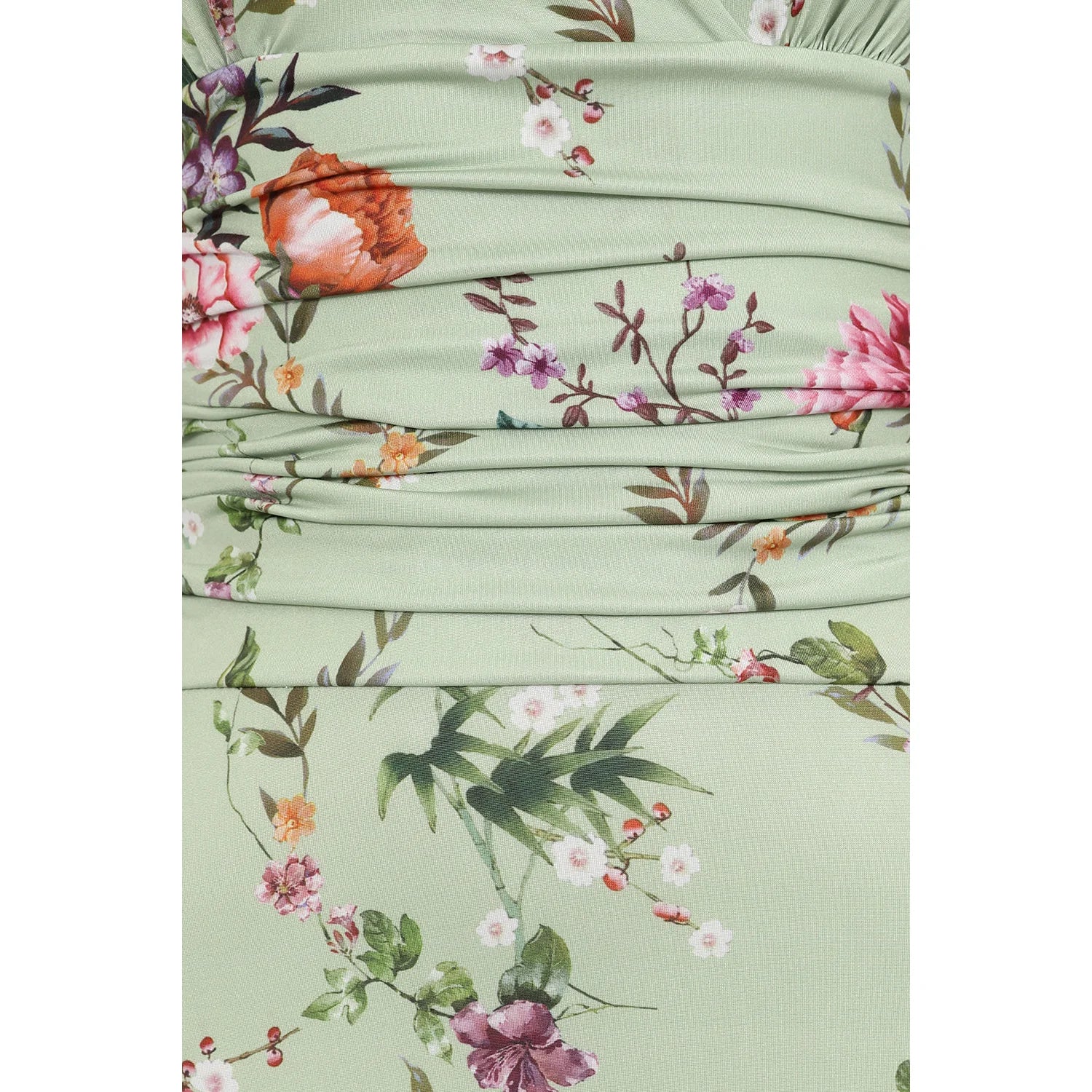 Sage Green Floral Print Slinky Summer Maxi Dress Pretty Kitty Fashion Sage Green Floral Print Slinky Summer Maxi Dress Pretty Kitty Fashion